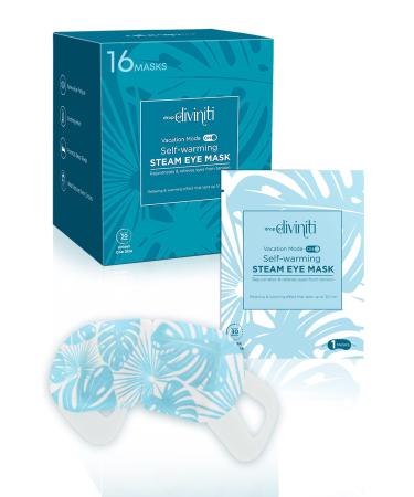 16-Pack Steam Eye Mask - Self Warming Heated Eye Mask for Dry Eyes Up to 110F Degrees Fast Soothing Relief - Puffy Eyes Insomnia Migraine - Stye Eye Treatment - Warm Compress for Eyes DiviniTi