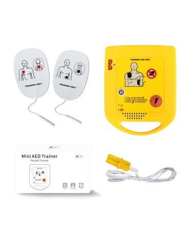 Mini AED Trainer XFT AED Training Device Set English Language Voice Prompts First Aid Train Machine for Automated External Defibrillator Trainee Student XFT-D0009