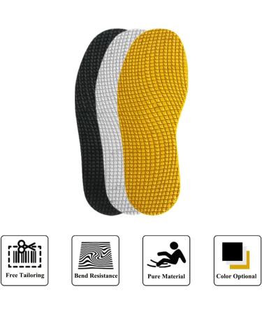 GULELAYAR Shoe Sole Repair Kit - DIY Rubber Full Sole Replacement | Non-Slip Particle Pattern Design | Yellow Rubber Soling Sheet for Shoe Bottom Repair - Buy Online on GoSupps.com
