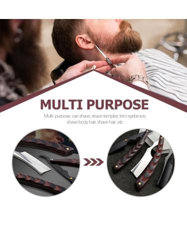 Lurrose Stainless Steel Facial Razor - Precision Barber Shaving Tool for Smooth Trimming & Grooming (Blades Not Included) - Buy Online on GoSupps.com