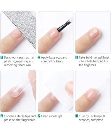 500 Almond Nail Tips - Acrylic Artificial Nails | 10 Sizes for Women & Girls - Premium Quality - Buy Online on GoSupps.com
