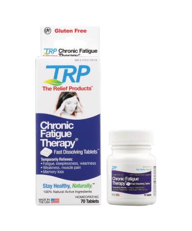 The Relief Products Chronic Fatigue Therapy Fast Dissolving Tablets for Fatigue, Weakness, Tiredness, 70 Ct, 70 Count