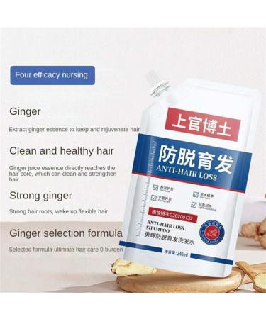 Dr.Shangguan Anti-Hair Loss Shampoo 240ml Antipruritic Shampoo Anti-dandruff Shampoo Consciousney Hair Growth Shampoo Hair Care Ginger Shampo for Stronger Thicker #240ml - Buy Online on GoSupps.com
