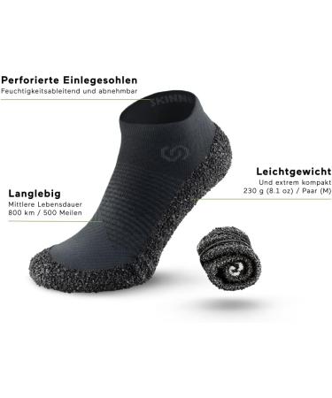 Skinners Comfort 2.0 | Unisex Minimalist Barefoot Shoes & Socks for Men & Women | Large Far Anthracite - Shop Now! - Buy Online on GoSupps.com