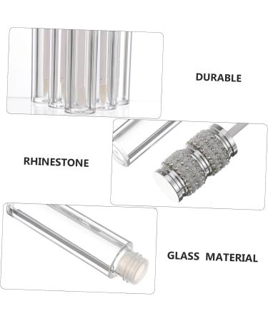 VALICLUD 6pi ces Lot de Tubes de Gloss L vres Vides Plastique Orn s de Strass avec Applicateur Pinceau Personnaliser Soi-m me - Buy Online on GoSupps.com