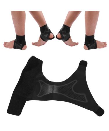 Zerone Open Heel Ankle Brace - Compression Wrap & T-Shaped Straps for Sports Fitness & Riding | Breathable Support & Stabilizer - Buy Online on GoSupps.com