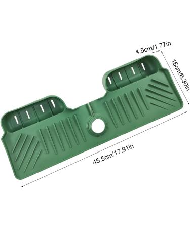 GAOSHA Kitchen Sink Splash Guards Drying Rack and Soap Holder Kitchen Sink Supply Faucet Splash Mats Bathroom Light Gray - Buy Online on GoSupps.com