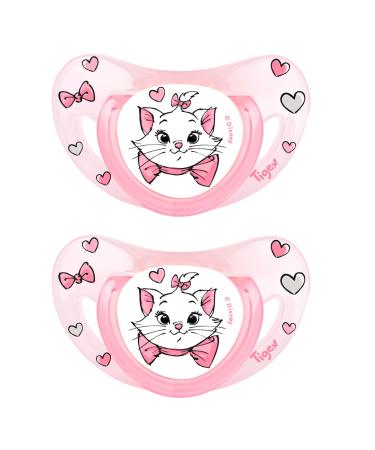 Tigex Smart Pacifier | 6-18 months | Silicone Pacifier | Disney Aristocats | 2 pieces pink - Buy Online on GoSupps.com
