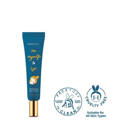 FaceTory Me Myself & Eye Refreshing Eye Cream | Moisturizing Calming 30ml/1.01oz with Rice Water & Bifida Lysate Ferment Probiotic - For Dryness, Dullness, Wrinkles & Fine Lines - Buy Online on GoSupps.com
