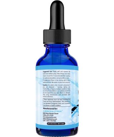 Absonutrix NeuroMane Dmae with Lions Mane Mushroom Liquid 390 mg 4 FL OZ Liquid 302 Servings Made in USA Plant-Based Ingredients Green Tea Extract Lion's Mane Gluten-Free Non-GMO - Buy Online on GoSupps.com