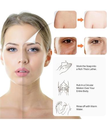 Turmeric Soap Turmeric Brightening Soap Kojic Acid Soap Turmeric Soap Bar Turmeric Soap Bar for Deep Cleansing Women's Men's Soap Bar for Face & Body with A Foaming Net (100g) - Buy Online on GoSupps.com