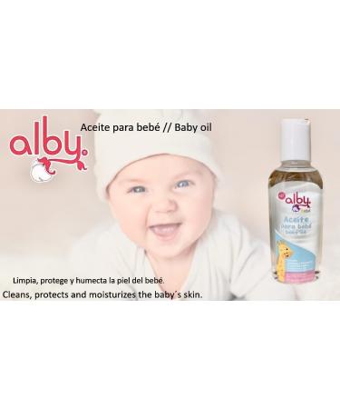 ALBY Baby Oil 120ml - Pack of 10 | Hypoallergenic Paraben-Free Cleans & Moisturizes Baby's Skin - International Shipping Available - Buy Online on GoSupps.com