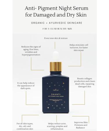 MADRE LUNA Ayurvedic Night Facial Serum - Deep Hydration & Anti-Pigmentation with Bakuchiol | Anti-Aging for All Skin Types - Buy Online on GoSupps.com
