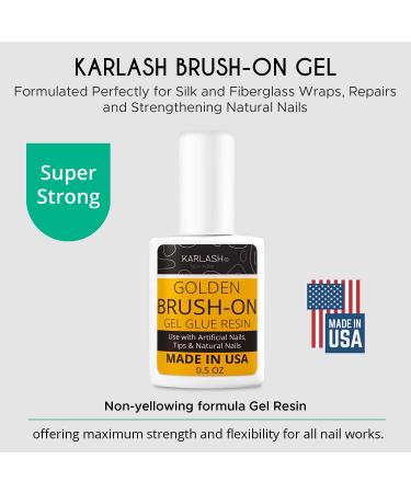 Karlash Gold Super Strong Nail Glue for Acrylic Nails - 1 Pack Adhesive for Nail Art, Glitter, and Gems - Buy Online on GoSupps.com
