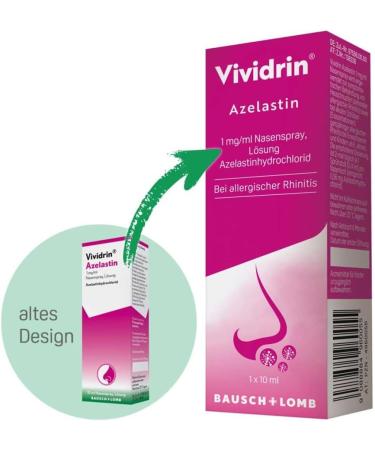 Vividrin Azelastine 1 mg/ml Nasal Spray Solution - Fast Relief for Allergies | Shop Internationally - Buy Online on GoSupps.com
