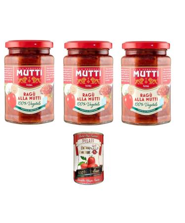 Mutti Lot de 3 sauces aux l gumes Mutti 280 g + P lati italien gourmet 400 g