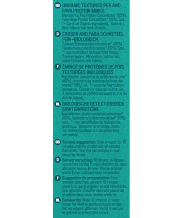 Profusion Organic Vegan Pea and Fava Protein Mince 125g 9.8 x 11.8 inches (Pack of 3) 125 g (Pack of 3) - Buy Online on GoSupps.com