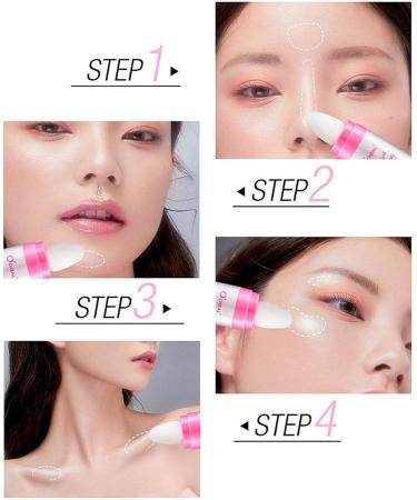 Fairy Highlight Tapping Powder - Highlighter Pat Powder Glitter Fairy Highlight - Natural Three-Dimensional Blusher Powder for Face Brightens Face Eye Face Pewell - Buy Online on GoSupps.com