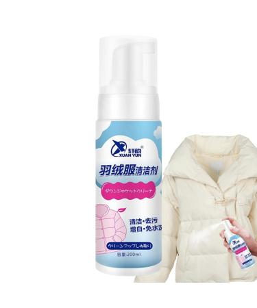 MISOYER Down Wash Detergent - Dry Fast Water Free Natural Down Jacket Cleaner Spray 7.04 oz Down Cleaner Wash and Care Spray for Cloth Deep Cleansing and Brightening