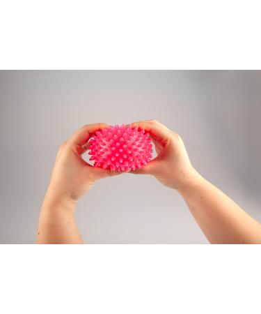Sport-Tec Hedgehog Massage Ball - Soft Reflexology Self-Massage Tool 9 cm Neon Pink - Buy Online on GoSupps.com