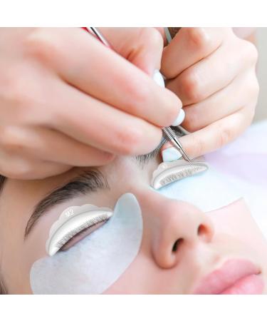 50 Pieces Eyelash Lift Tool Separator Lift Tools with Comb Silicone Eyelash Lash Lift Pads with Stainless Steel Eyelash Perm Tool Eyelash Rods for Lash Lift Rods Lash Perm Metal Eyelash Comb White+Silver - Buy Online on GoSupps.com
