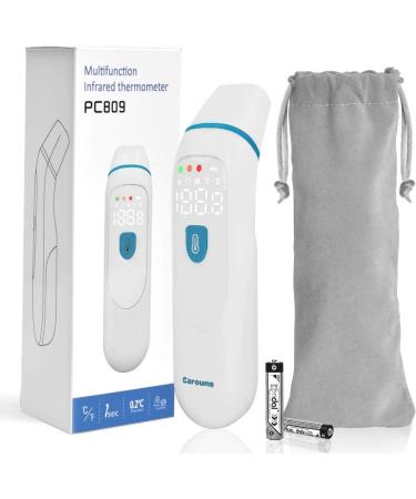 Non Contact Thermometer for Adults and Kids - Fever Alarm - Bright LCD Display - Instant Reading (Black) - Buy Online on GoSupps.com