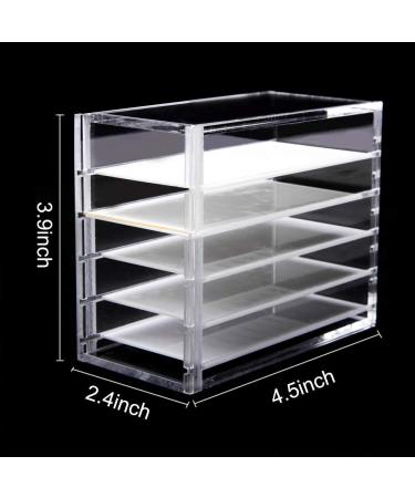 5 Layer Clear Acrylic Eyelash Storage Box | False Lash Case & Organizer - Buy Online on GoSupps.com
