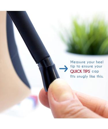 GoGoHeel Quick Tips - High Heel Protector & Repair Caps Multipack - 4 Pairs (XS-L) - Black - Buy Online on GoSupps.com
