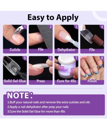BTArtbox Solid Nail Gel 20g Super Strong Nail Gel For Acrylic Nails Upgrade 3 in 1 UV Nail Gel for Fake Nails Cured Needed Gel Glue Easy to Use and 28 Days+ Long Last Z - Solid Nail Gel - Buy Online on GoSupps.com