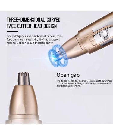 OUSIKA Nose Hair Trimmer - Portable Electric Trimmer for Ear Nose Neck & Beard Hair Removal | Best Grooming Tool for Men - Buy Online on GoSupps.com