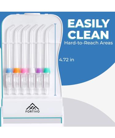 Waterpik Flosser Replacement Tips with Case - 6 Pieces | Compatible with Waterpik Oral Irrigator | Orthodontic Tips Included - Buy Online on GoSupps.com