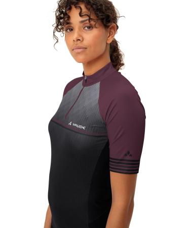VAUDE Women's Posta Hz Tricot II T-Shirt 40 Cassis - Stylish Eco-Friendly Performance Top for International Shipping - Buy Online on GoSupps.com