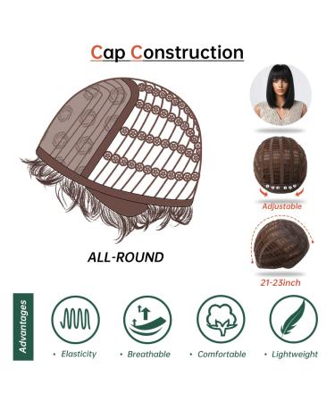 Testar 14-Inch Short Black Bob Wig for Women - Heat-Resistant Synthetic Hair with Ponytail - Natural Look - Buy Online on GoSupps.com