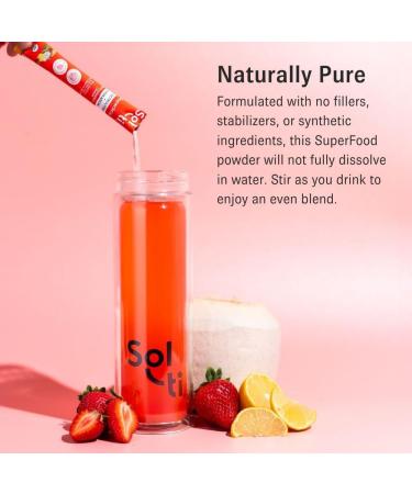 Sol ti Organic Electrolyte Digestion Hydration Drink Mix Superfood Non GMO 14 Sticks - Dragon Fruit Lemon - Buy Online on GoSupps.com