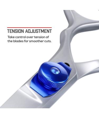 Suvorna Professional Hairdressing Scissors 6.25 inch With Double Swivel Thumb Ring Hair Scissors Japanese Scissors For Hair Cutting Razor Sharp Barber Scissors Blades Adjustable Hairdresser Scissors - Buy Online on GoSupps.com