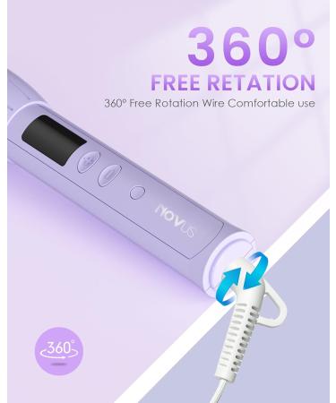 Buy Novus Technology Curling Iron Brush - 120V Travel Thermal Brush with 11 Heat Settings & 60 Min Auto Shut Off for Perfect Curls - Buy Online on GoSupps.com