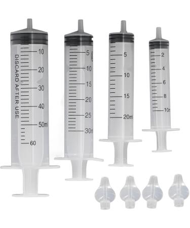 Professional Baby Nose Syringe Set - 4PC Reusable Portable 10ml 20ml 30ml 60ml with Silicone Suction Cup for Effective Nose Rinsing - Buy Online on GoSupps.com
