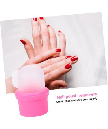 MERRYHAPPY MERRYHAPY 10 Pieces Manicure Nail Remover Covers Made of Durable PP Material Reusable Comfortable for Precise Nail Polish Removal DIY Nail Care at Home - Buy Online on GoSupps.com