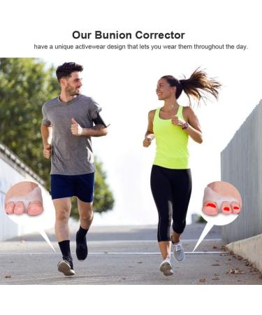 Toe Separator & Spacers for Bunion Relief - Silicone Hallux Valgus Corrector for Hammer & Crooked Toes - Buy Online on GoSupps.com