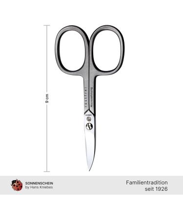 Sonnenschein Curved Nail Scissors by Hans Kniebes Precision Cuticle Scissors Stainless Steel Elegant Matte Finish International Shipping Available - Buy Online on GoSupps.com
