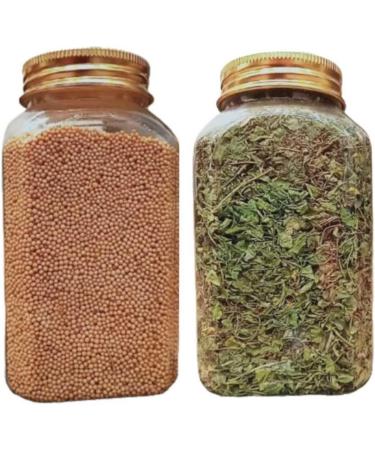 Farm Royale Yellow Mustard/Pili Sarso Whole & Kasuri Methi/kasoori fenugreek leaves-1+1 Combo-(200gm & 50gm)||100% Pure and Natural||Export Quality||Hand picked materrial - Buy Online on GoSupps.com