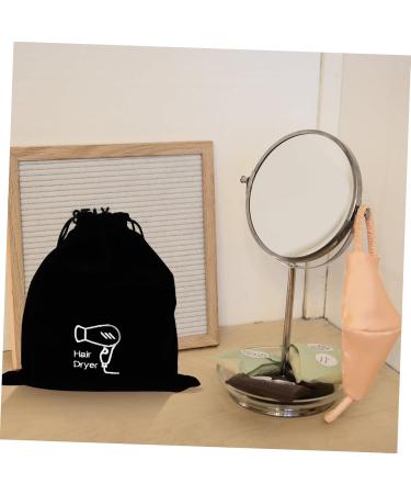BIUDECO 2 Pcs Hair Dryer Storage Bag Organizer Portable Hair Dryer Product Jewelry Tool Purse Flannel Black - Buy Online on GoSupps.com