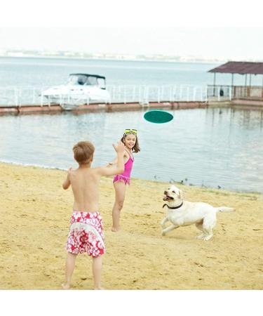 Ouoqi Dog Toys Frisbee - 2 Pack Rubber Discs for Small Dogs | Water & Land Play Catch & Training - Buy Online on GoSupps.com