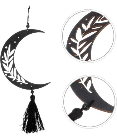 Cabilock Artwork for Farmhouse Shape Bohemia Pendant Wooden Home Hanging Living Bedroom Room Decorative Moon - Buy Online on GoSupps.com