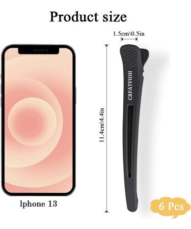 Professional Hair Clips for Styling Sectioning Non Slip No-Trace Duck Billed Hair Clips with Silicone Band Salon and Home Hair Cutting Clips for Women Men 6 White - Buy Online on GoSupps.com