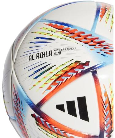 adidas FIFA World Cup Qatar 2022 Al Rihla Mini Soccer Ball - White/Pantone | Unisex-Adult - Buy Online on GoSupps.com
