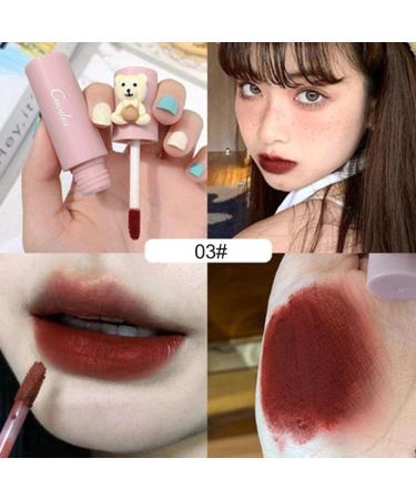 KOMEDO 4PCS Mist Matte Velvet Lipstick Set | Waterproof Long Lasting Lip Gloss | Cute Bear Beauty Makeup - Velvet Matte Lip Glaze - Buy Online on GoSupps.com