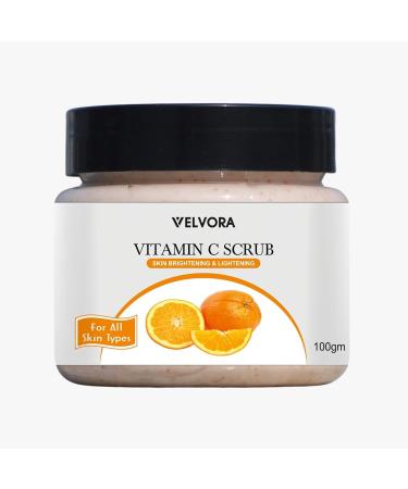 Vitamin C Face Scrub Tan Removal Repair Damage Caused By Sun Acne And Pimples Free Skin Scrub (100 gm)