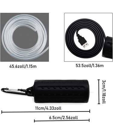 Buy USB Mini Air Pump for Aquariums - Quiet Energy-Saving Oxygen Bubbler with Air Stone & Hose - 1W Yellow - Buy Online on GoSupps.com