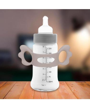 Yunsa Baby Silicone Bottle Handles - Easy Grip Wide Neck Infant & Toddler Universal Holder - Sweet Wings Shape for Small Hands - Buy Online on GoSupps.com